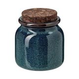 IKEA Gladelıg Serisi Ile Eşleşen Seramik Kavanoz 2 Adet Okyanus Mavisi 0.3 Lt Sırlı Yüzey-Mantar Kapak - 30 ml