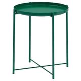 IKEA Gladom Koyu Yeşil 45x53 cm Tepsili Sehpa