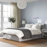 IKEA GLADSTAD çift kişilik karyola açık gri - 29406797