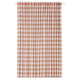 IKEA GLANSHAGTORN tül perde, turuncu beyaz-mavi, 300x300 cm