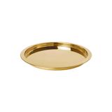 IKEA Glattıs Yuvarlak Tepsi, Paslanmaz Çelik, Pirinç Rengi, 38 cm Çap 703.501.13