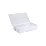 IKEA Glıs şeffaf Kapaklı Bölmeli Kutu 34x21x8 Cm Plastik