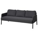 IKEA GLOSTAD 3'lü kanepe knisa koyu gri - 40573285