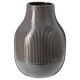 IKEA GRADVIS seramik vazo koyu gri - 50586409