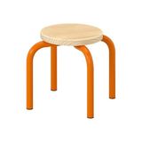 IKEA GREJSIMOJS Serisi, çocuk taburesi, 27x24 cm, turuncu turuncu #ff9a02