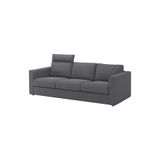 IKEA Gri 3'lü Kanepe, Ferah Tasarım, Orta Gri Renk