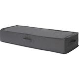 IKEA Gri Bölmeli Saklama Kutusu Hurç 90 x 30 x 15 cm Polyester Kumaş Dokuması ile Pratik Depolama