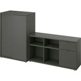 IKEA Gri Fonksiyonel Tv Ünitesi 242X37X90 cm
