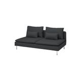 IKEA Gri Konforlu 3'lü Kanepe, Fridtuna Koyu Gri
