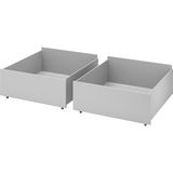 IKEA Gri Kullanışlı Çift Kişilik Karyola 99X91X29 cm - 99 x 91 cm