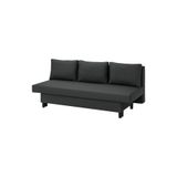 IKEA Gri Lüks Kanepe, 3'lü Yataklı, Koyu Gri, Knisa