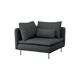 IKEA Gri Lüks Kanepe, Köşe Koltuk, Fridtuna Koyu Gri