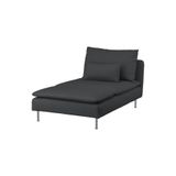 IKEA Gri Modern Kanepe, Uzanma Koltuğu, Fridtuna Koyu Gri