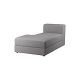 IKEA Gri Modern Uzanma Koltuğu, Tonerud Gri, Depolama Bölmeli