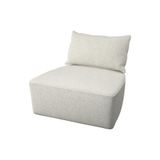 IKEA Gri Şık Kanepe, Tekli Koltuk Minderi, Djurmo Gri-Beyaz