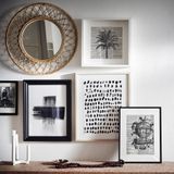 IKEA GRINSBOL yuvarlak ayna rattan - 30518464