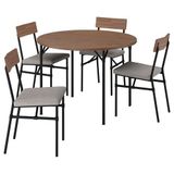 IKEA GRÖTAN mutfak masası takımı çam-kahverengi vernikli/Tibbleby koyu bej - 59617430