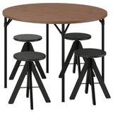 IKEA GRÖTAN/RUDSTORP mutfak masası takımı çam-kahverengi vernikli/siyah - 99626588