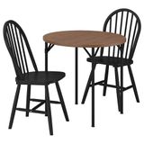 IKEA GRÖTAN/SKOGSTA mutfak masası takımı çam kahverengi vernikli-siyah - 39626572