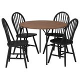 IKEA GRÖTAN/SKOGSTA mutfak masası takımı çam-kahverengi vernikli/siyah - 19626573