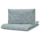IKEA GULDVAVARE bebek nevresim takımı mavi-beyaz - 00573635