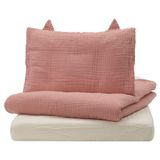 IKEA GULDVAVARE bebek nevresim takımı uçuk pembe-bej - 30588584