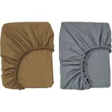 IKEA Guldvavare Lastikli Bebek Çarşafı Sarı Mavi 60 x 120 Cm - Sarı - Mavi