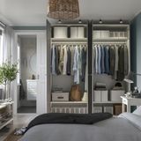 IKEA /GULLABERG gardırop beyaz-gri - 69563605