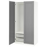 IKEA /GULLABERG gardırop beyaz-gri - 79562988