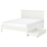 IKEA GULLABERG/LINDBADEN çift kişilik karyola beyaz - 89614717