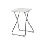 IKEA GUNDE Katlanır Tabure, Beyaz Renk Metal Alt Çerçeve