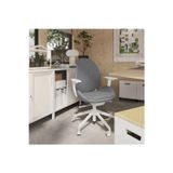 IKEA Gunnared Orta Gri-Beyaz Çalışma Sandalyesi Ergonomik Ofis Koltuğu