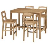 IKEA HAGERNAS bar masası takımı antika vernik-çam - 30606583