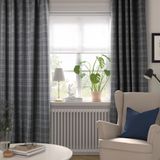 IKEA HAGGVECKMAL karartma perde/2 kanat koyu gri - 00562123