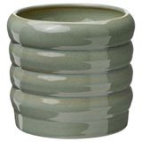 IKEA HASSELBUKETT seramik saksı yeşil - 70641358