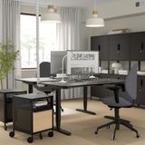 IKEA HATTEFJALL çalışma sandalyesi gunnared koyu gri-siyah - 30538971