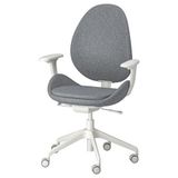IKEA HATTEFJALL çalışma sandalyesi gunnared orta gri-beyaz - 60538960
