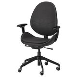 IKEA HATTEFJALL çalışma sandalyesi smidig siyah - 50538965
