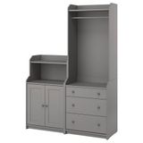 IKEA Hauga 69388635 Gri Dolap