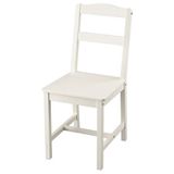 IKEA HAUGA ahşap sandalye beyaz - 10576718