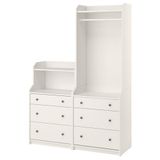 IKEA HAUGA dolap kombinasyonu beyaz - 19575597