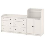 IKEA HAUGA dolap kombinasyonu beyaz - 49611645