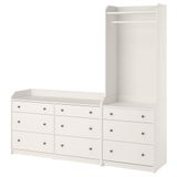 IKEA HAUGA dolap kombinasyonu beyaz - 69611649