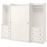IKEA HAUGA gardırop beyaz - 79388164