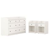 IKEA HAUGA yatak odası seti beyaz - 29575592