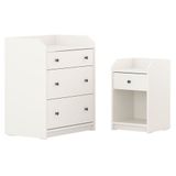 IKEA HAUGA yatak odası seti beyaz - 29611651