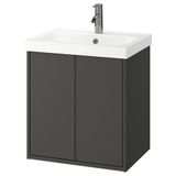 IKEA HAVBACK/ORRSJÖN lavabo dolabı kombinasyonu koyu gri - 29514061