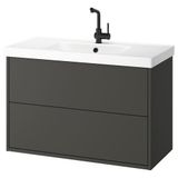 IKEA HAVBACK/ORRSJÖN lavabo dolabı kombinasyonu koyu gri - 29521325