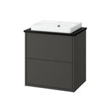 IKEA HAVBACK/TOLKEN/ORRSJÖN lavabo dolabı kombinasyonu koyu gri-siyah mermer görünüm - 09629275