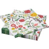Ikea Havsbraxen Desenli Peçete Çok Renkli 33X33 cm 30 Adet